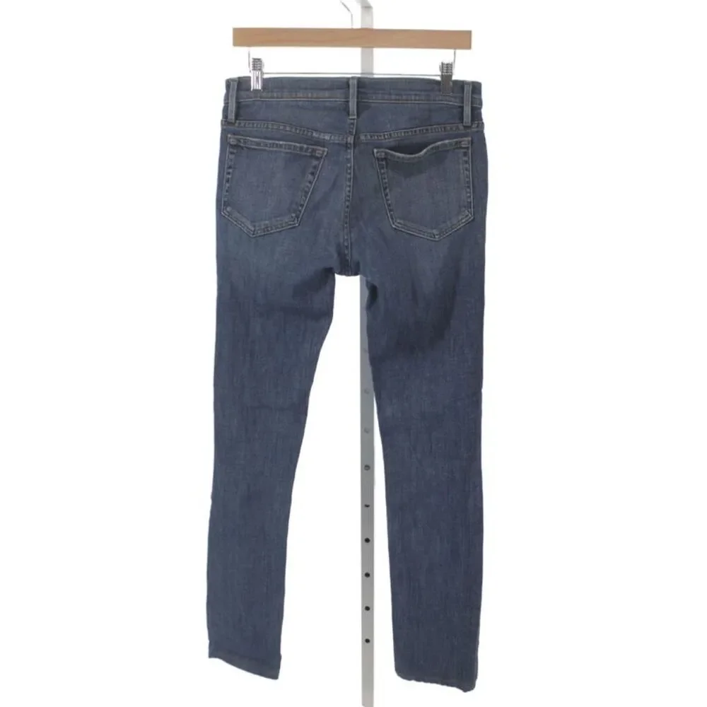 Frame Mens Skinny Jeans Blue Button Mid Rise Cotton Size 28